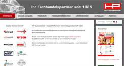 Desktop Screenshot of hp-autozubehoer.de